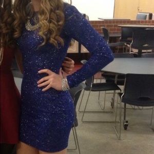 Gorgeous Blue Bodycon Mini Dress